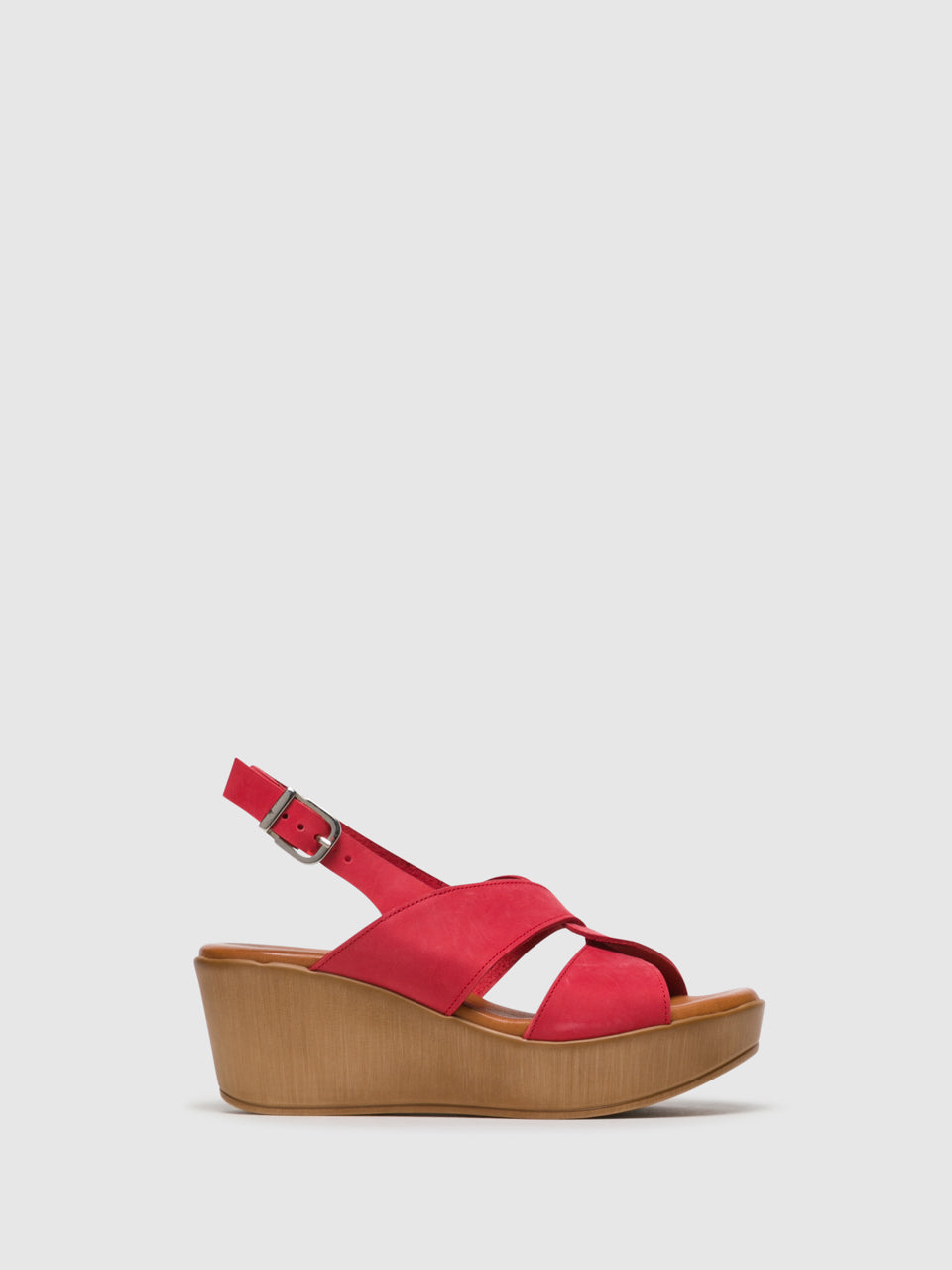 Foreva Red Buckle Sandals
